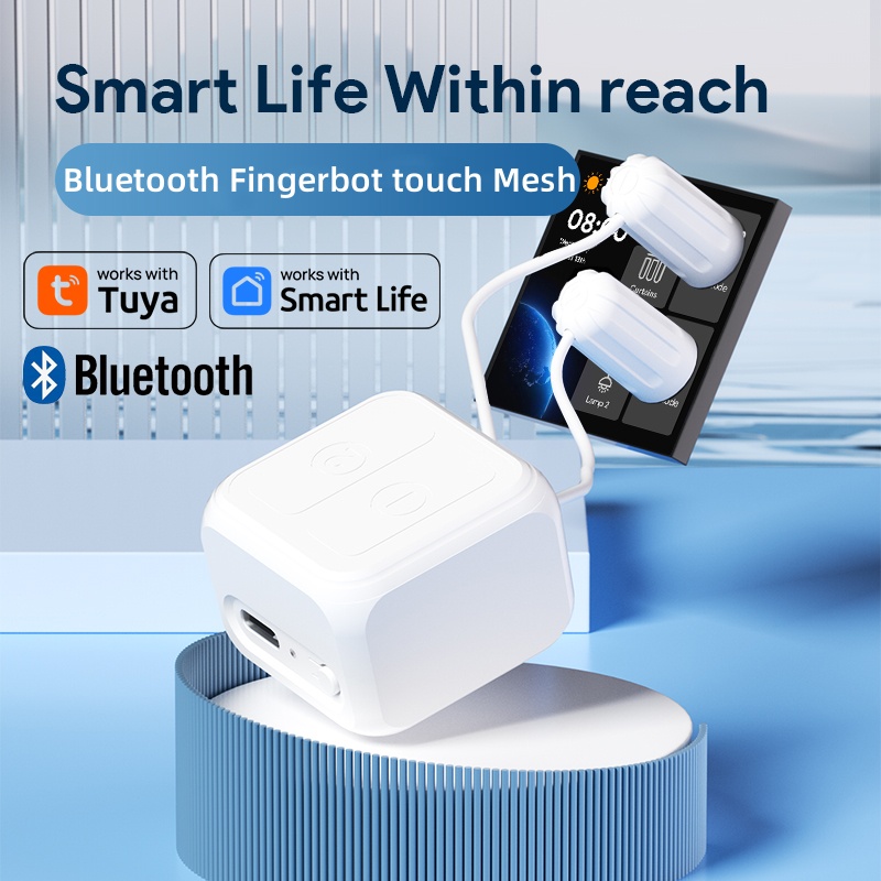 Bltouch - Tuya Bluetoothスマートリモコン対応、タッチスクリーン式指操作ロボット。タイマー機能付き。AlexaやGoogle Homeの音声操作に対応。