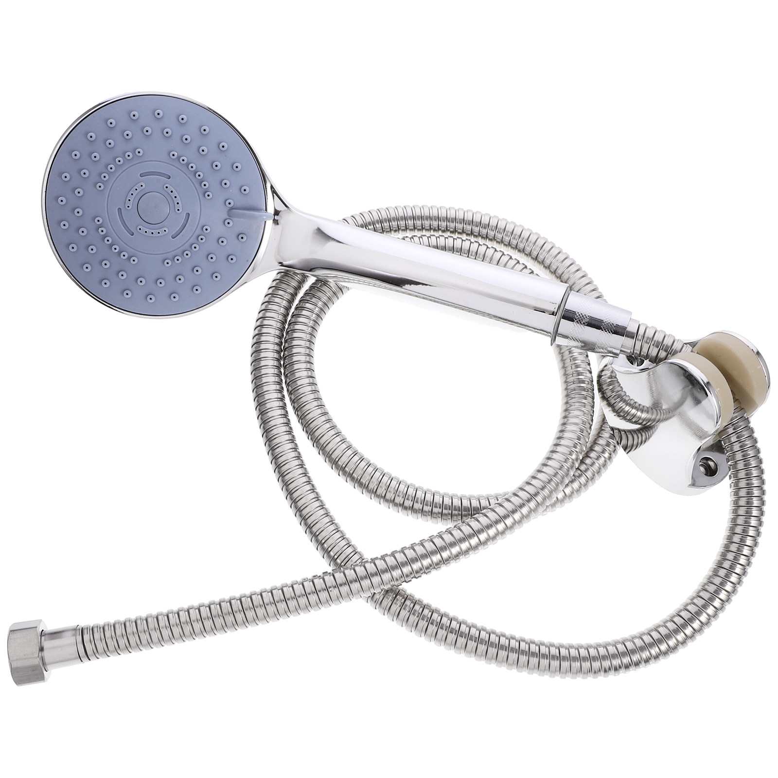 Nozzle Brass - シャワーセット、洗面台用蛇口、シャワーヘッド、ホース、ノズル、ステンレス製、実用的、落下防止、調整可能な浴室用シャワー。