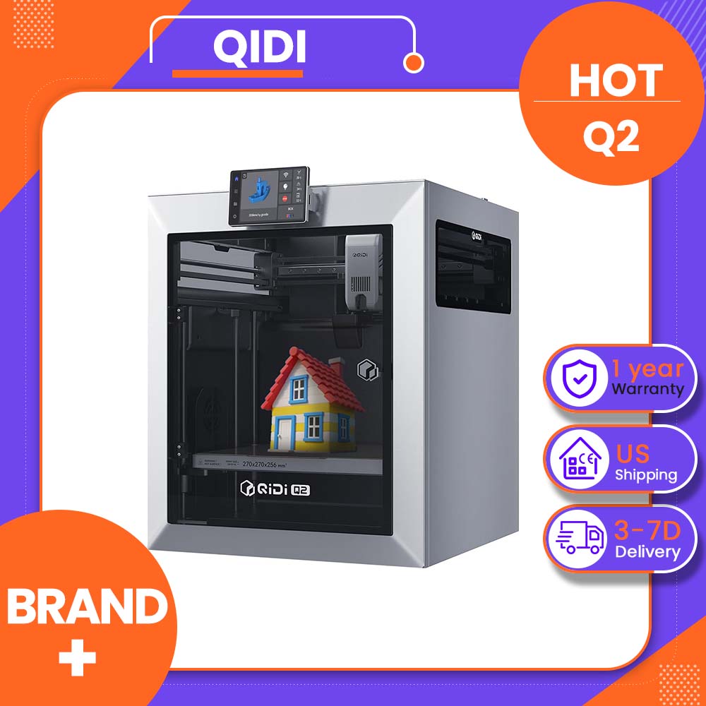 Enclosure 3D Printer - QIDI Q2 3Dプリンター – 精密レベリング、600mm/s CoreXY、65