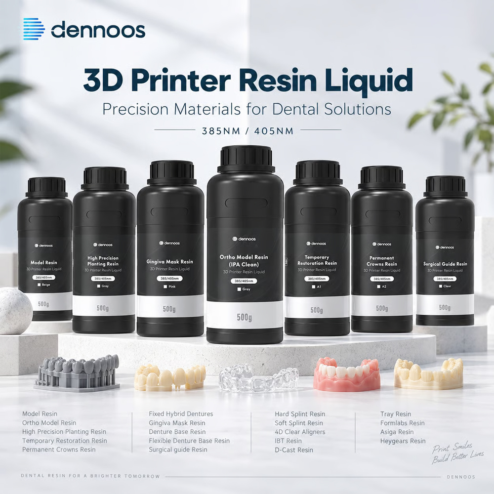 3Dプリンター用レジン、歯科ラボ用モデル、矯正用、永久歯冠、 - Resin Printer のレビューと価格