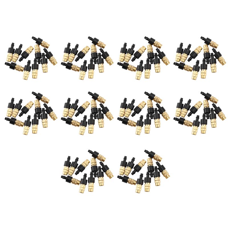 AS94-100個入り、調整可能なミストノズル。ガーデニング - Nozzle Brass のレビューと価格