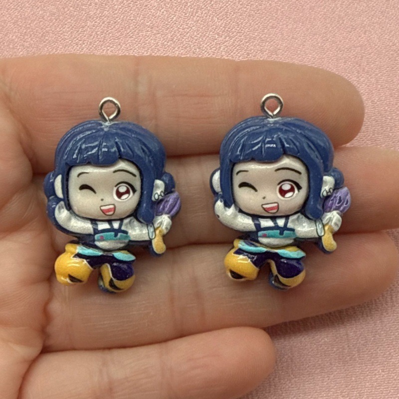 10個入り樹脂製漫画ペンダント、DIYジュエリー製作イヤリン - Resin のレビューと価格