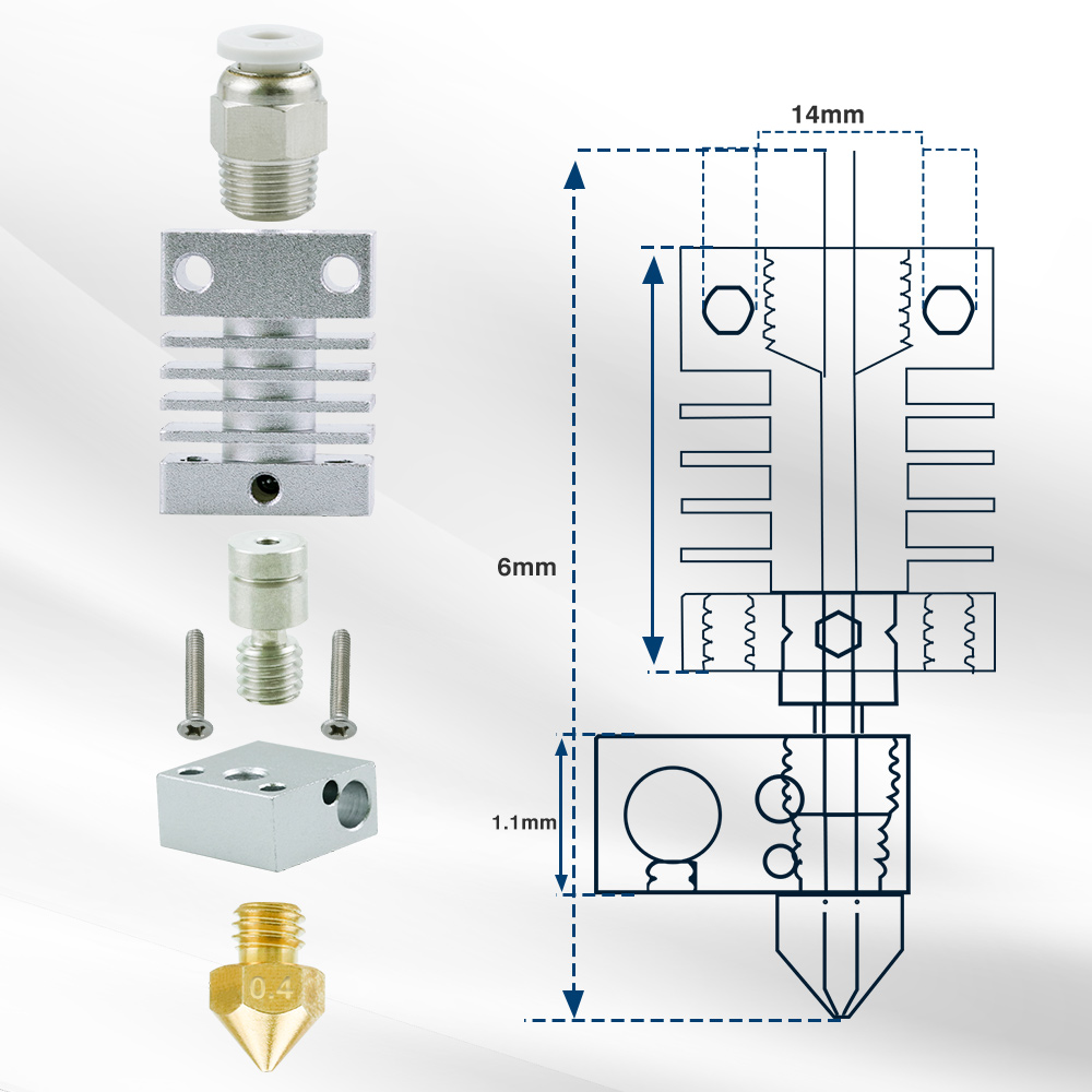 Creality エンダー 3 CR-10 CR-10S ア - Hotend 0.4Mm のレビューと価格