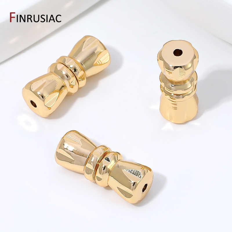 14K金メッキ真鍮製スクリュークラスプ留め具、コードエンドチ - Nozzle Brass のレビューと価格