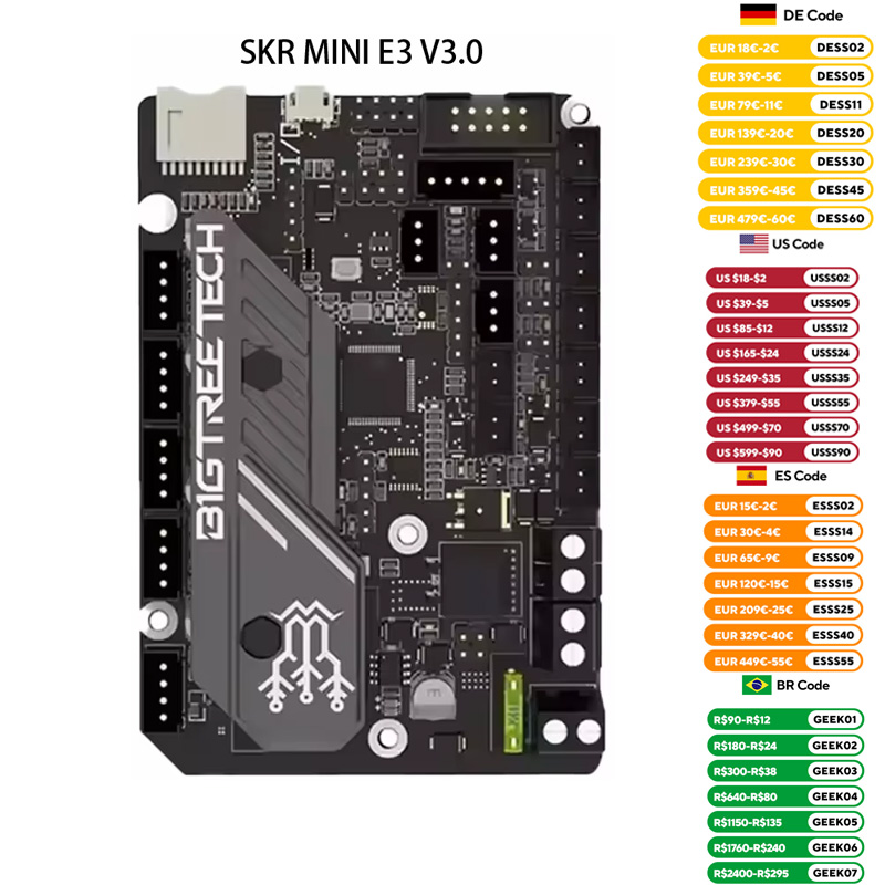 Bigtreetech-3Dプリンター部品 Mini e3  - Skr Mini E3 のレビューと価格