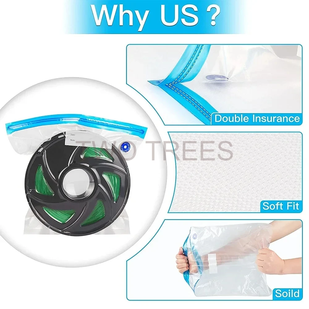 3D プリント真空バッグフィラメントドライヤー PLA AB - Tpu Filament のレビューと価格